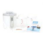 TANICA ヨーグルティアS ガラス容器セット ホワイト 温度調節25〜70℃ ・タイマー・ブザー付ヨーグルトメーカー 1200ml YS-0