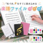 楽譜ファイル 書き込み 楽譜入れ 楽譜 ファイル 譜面ファイル 見開き 楽譜入れファイル A4 音楽ファイル 10 20 30枚収納 ページ バンドファイル クリアファイル
