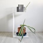 コの字サイドテーブルアイアン 国産 工場直送　ホワイト シンプル ミニマル  おしゃれ かっこいい ローテーブル コンソールテーブル 職人