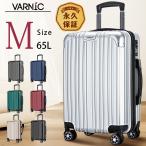 【永久保証】VARNIC スーツケース キャリーバッグ キャリーケース 静音 ダブルキャスター  360度回転 TSAローク搭載 ファスナー式 ビジネス 出張 (M, 65L)