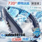 扇風機 ネッククーラー 首かけ扇風機 羽なし 冷却プレート付き 半導体冷却 上下送風 5000mAh大容量 携帯用扇風機 冷風扇 USB充電式 ワークマン 野球観戦 2024