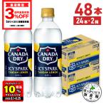 ●8/25は条件達成で最大P26%+クーポン配布● 炭酸水 強炭酸 ペットボトル アイシー・スパーク from カナダドライ レモン 490ml 24本入 2箱 48本 送料無料