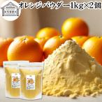 オレンジパウダー 1kg×2個 フルーツ パウダー みかん 粉末 スムージー 果物