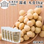 大豆 1kg×5個 国産 北海道産 生豆 乾燥豆 無添加 100% 送料無料