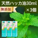 ショッピングハッカ油 天然ハッカ油30ml×3個 スプレー式 ペパーミント商会 薄荷 オイル 無添加