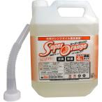 スーパーオレンジ泡タイプ 業務用4L マルチクリーナー 洗剤 油汚れ オレンジオイル ヤシ油 洗浄 クリーナー 掃除 便利 用品
