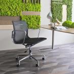 ショッピング送 アルミナム チェア ローバック メッシュ オフィスチェア デスクチェア 通気性 おしゃれ リモート 在宅 1年保証付 ブラック アルミナム  レザー リクライニング