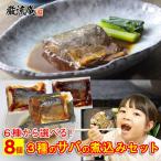 ポイント消化 さばの味噌煮 さばの生姜煮 さばのみぞれ煮 お試し 8個セット スープ おまけつき さば サバ  ポイント利用 お試し商品 サンプル