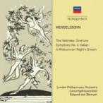 Mendelssohn メンデルスゾーン / 交響曲第4番『イタリア』『真夏の夜の夢』より、フィンガルの洞窟　エドゥアル