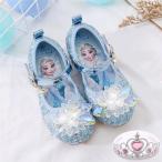 子供用 女の子 仮装 フラットシューズ バレエシューズ ヒール付き フォマール プリンセス アナ雪 エルサ プレゼント ギフト