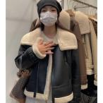  мутоновое пальто байкерская куртка женский внешний боа блузон обратная сторона ворсистый модный защищающий от холода кожа зима свободно теплый меховое пальто 