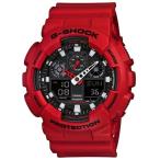 Yahoo! Yahoo!ショッピング(ヤフー ショッピング)カシオ【G-SHOCK】デジアナコンビネーション赤◆GA-100B-4ADR/GA-100B-4AJF
