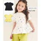 50%OFF SALE 2026春夏 apres les cours (アプレレクール) ペプラムパフトップス 半袖Tシャツ 90cm100cm110cm120cm130cm 女の子 ベビー キッズ エフオー