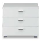 三段チェスト　フォルム（ホワイト・白）　KNH-S6419-C ケンホープ