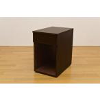 引出し付きナイトテーブル（ダークブラウン） THS-18DBR