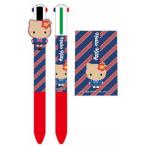特価サンリオサンリオ★4色ボールペン　ハローキティ(日焼け制服)★ネコポス発送可能