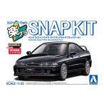 アオシマ 楽プラ スナップキット No.22-GB ホンダ DC2インテグラ タイプR(グラナダブラックパール) 1/32スケール 色分け済みプラモデル