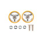 タミヤ ミニ四駆特別企画商品(パーツ) 17mmプラリング付 アルミベアリングローラー (オレンジ)限定 95349 爆買