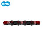 KMC ケーエムシー DLC11 11S用チェーン レッド 118L