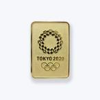公式商品 東京2020オリンピックエンブレム ピンバッジ ゴールド 四角 オフィシャルライセンスグッズ