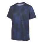 【アンブロ】ENGLAND CAMO グラフィックＴシャツ NVY ネイビー L サッカー トップス単品（シャツ短） [▲][ZX]