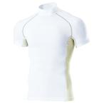 【ウンドウ】ハイネックインナーシャツ半袖 00 ホワイト M オールスポーツ シャツ [▲][ZX]