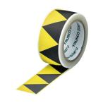 テープ用品 表示テープ ＴＲＵＳＣＯ　ギザギザクロステープ　５０ｍｍ×２５ｍ　黄黒　  (GZC-5025YB)