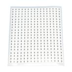 電設配線部品 表示用ラベル ＴＲＵＳＣＯ　ケーブル用ラベル　「３」　１０枚入（１シート８０個）　  (CAL-3)