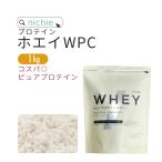 ホエイプロテイン WPC 1kg プレーン味(100 パウダー 甘味料 香料無添加 プロテイン ホエイ)