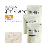 ショッピング楽天 ホエイプロテイン WPC 3kg プレーン味（100 パウダー 甘味料 香料無添加 プロテイン ホエイ）