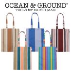 オーシャン＆グラウンド ストライプ トートバッグ