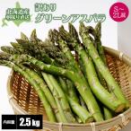 【予約】北海道産 アスパラガス グリーンアスパラガス S〜2L混 2.5kg 訳ありアスパラ 朝採り グリーンアスパラ 産地直送 産直 春 旬 訳有 露地 お取り寄せ