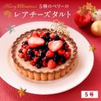 ベイクド・アルル Xmas5種のベリー贅沢レアチーズタルト5号 北海道限定 スイーツ ギフトレアチーズ クリスマスケーキ デザート お取り寄せ 人気  冷凍 期間限定