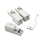 エレコム LANポート鍵付きプロテクタ 本体3個 鍵1個 LD-LOCK/HUB03 1セット 〔×10セット〕