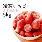 【代引き不可】産直便 北海道千歳産 冷凍いちご （ヘタなし） すずあかね 5Ｋｇ 冷凍フルーツ 訳あり 業務用 家庭向け 製菓向け お菓子作り応援