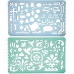 テンプレート セット アーティスト 描画 【２枚セット】