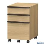  тумбочка на колесах 3 уровень с роликами . из дерева натуральный Brown 