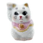 下野邦子 九谷焼招き猫（右手金運招き猫）