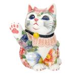 下野邦子 九谷焼タッチ猫（右手金運招き猫