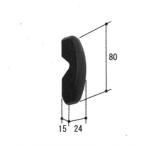  старый Татеяма aluminium для ремонта детали ванная Crescent : Crescent (.. серп кама .)[PKK1029] Татеяма ванная для . окно ванная для . окно окно рама внутри ключ 