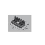 LIXIL新日軽ビル部品 網戸用部品：網戸ストッパー　ブラック系（S8IS1006）