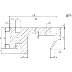 YKKAP для замены детали длина рамка-оправа AT материал 1m(2K-21058)