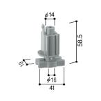 YKKAP для замены детали сверху * внизу дверь машина (HH-T-0028)