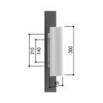 YKKAP KAG-H-102-TD/YS7TD plate кнопка ручка * кейс для замены комплект * простой установка * предотвращение преступления усиленный * магазин дверь * plate модель 