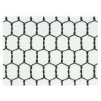 産業用金網 ビニール亀甲金網 線径0.85ｍｍ 開目１６ｍｍ：450ｍｍ×30ｍ　ブラック　害獣対策　イノシシよけ　侵入防止ネット　フェンス　柵