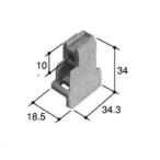  три . aluminium направляющие гид левый свое усмотрение PK-B1829 автобус mikS ванная 2 листов . дверь BHH type . дверь нижняя часть гид часть материал дверь. неустойчивость предотвращение замена детали для ремонта износ *