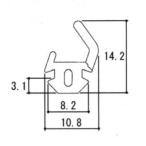  три . детали задняя дверь .. материал ( рамка-оправа )10m[WD1085] 10m шт. упаковка. рамка-оправа сторона для резина прокладка тугой материал прокладочный материал амортизирующий материал AT материал оригинальный * щель способ уменьшение * для замены комплект 