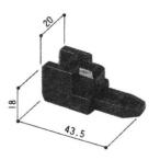  три . детали задняя дверь угол блок : угол блок ( раздвижные двери shoji )[WD1186]