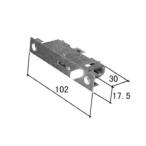 （ゆうパケット(メール便)対応）三協部品 玄関引戸 錠：錠(たてかまち)[WD3082-01]