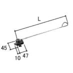  три . детали задняя дверь . рука * верх защелка : верх защелка ( сверху серп кама .)[WD3662]